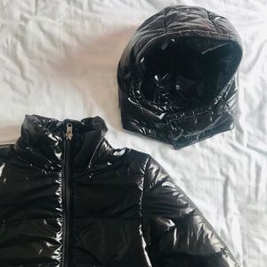 H&M NWOT Girls Wet Shine Puffer -9/10